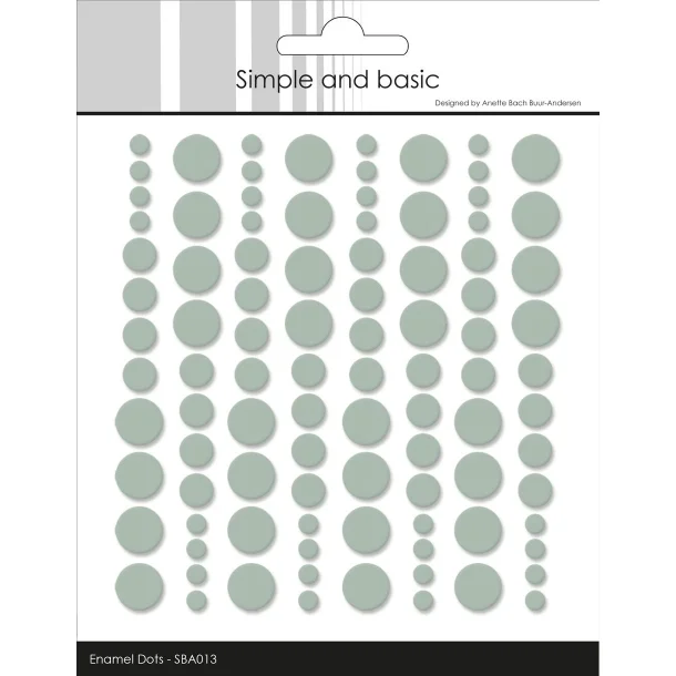 Simple and Basic Enamel Dots - SBA013 - Sage