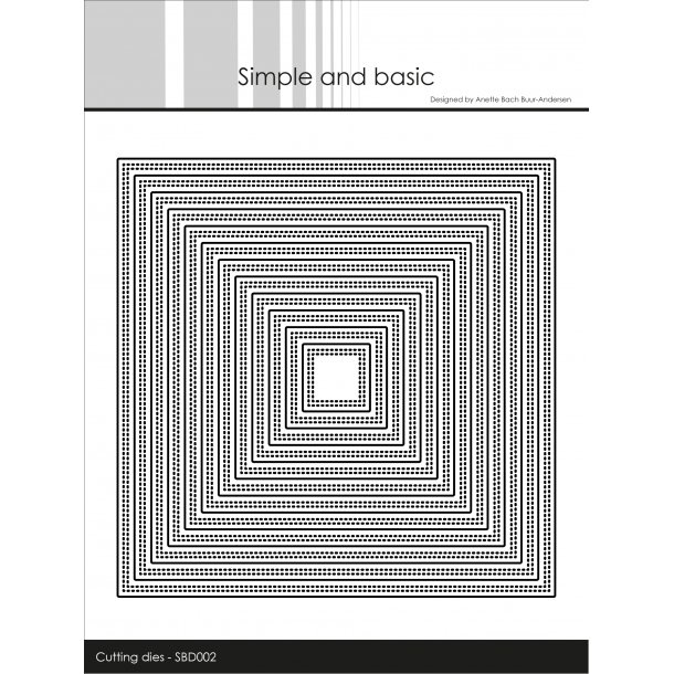 Simple and Basic - SBD002 - Double Pierced Square