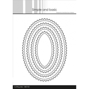 Simple and Basic - SBD102 - Stamp - Oval