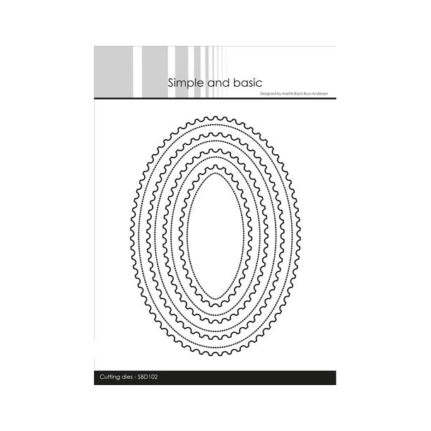 Simple and Basic - SBD102 - Stamp - Oval