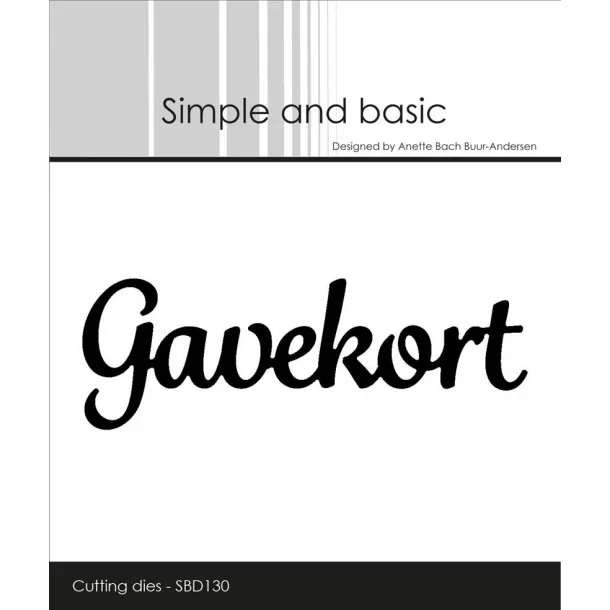 Simple and Basic - SBD130 - Gavekort