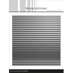 Simple and Basic 3D Embossingfolder - Stripes - SBE003
