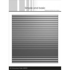 Simple and Basic 3D Embossingfolder - Stripes - SBE003