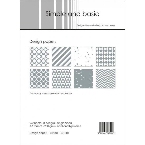 Simple and Basic Design Papers A6 - SBP001