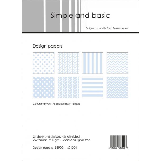 Simple and Basic Design Papers A6 - SBP004