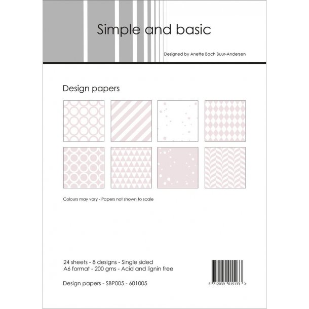 Simple and Basic Design Papers A6 - SBP005