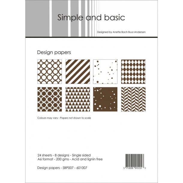 Simple and Basic Design Papers A6 - SBP007