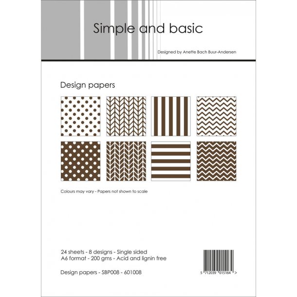 Simple and Basic Design Papers A6 - SBP008