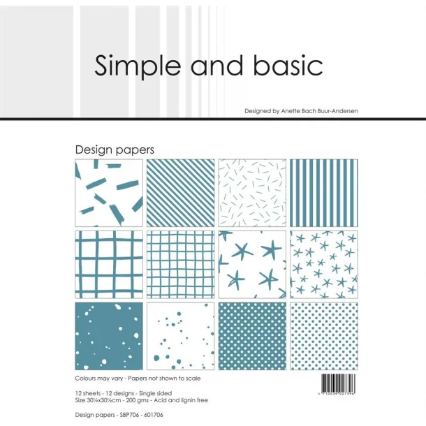 Simple and Basic Design Papers 30,5x30,5cm - SBP706