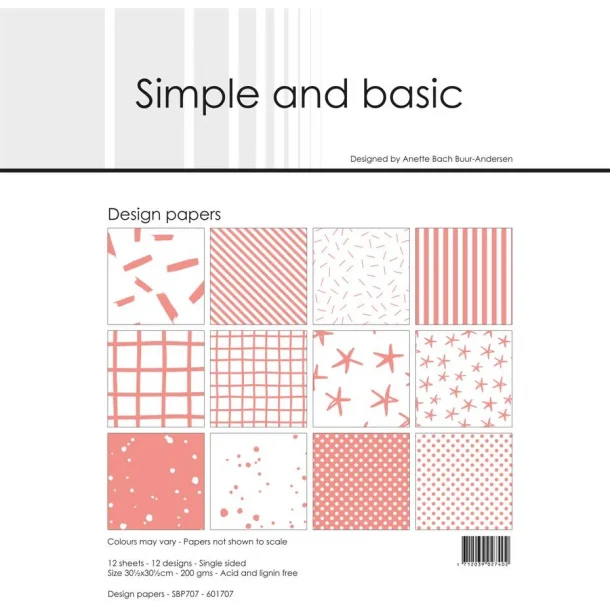 Simple and Basic Design Papers 30,5x30,5cm - SBP707