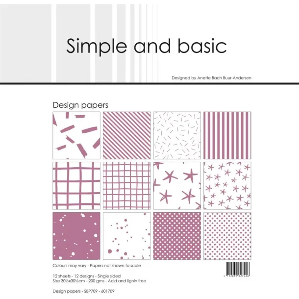 Simple and Basic Design Papers 30,5x30,5cm - SBP709