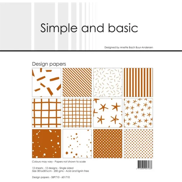 Simple and Basic Design Papers 30,5x30,5cm - SBP710