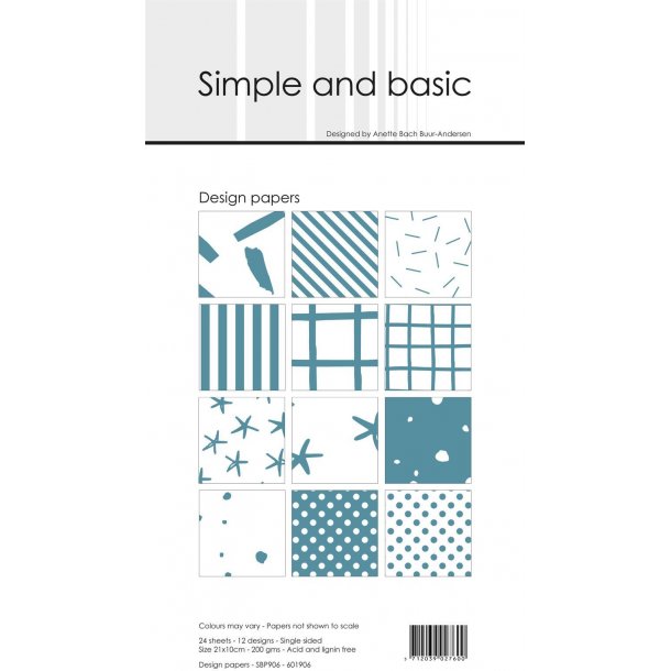 Simple and Basic Design Papers 10x21cm - SBP906