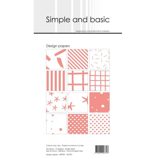 Simple and Basic Design Papers 10x21cm - SBP907