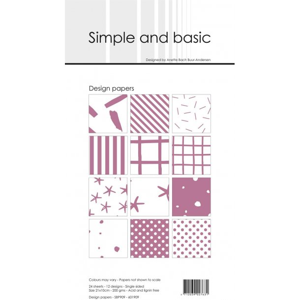 Simple and Basic Design Papers 10x21cm - SBP909