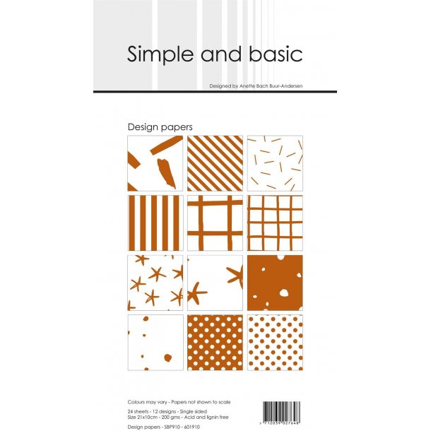 Simple and Basic Design Papers 10x21cm - SBP910