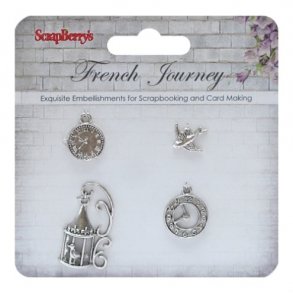 Scrapberry's Charms - SCB250001057 - French Journey