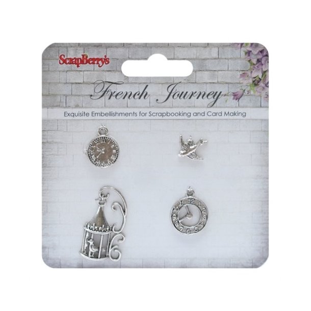 Scrapberry's Charms - SCB250001057 - French Journey