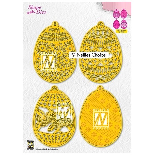 Nellie's SD189 - 4 Easter eggs