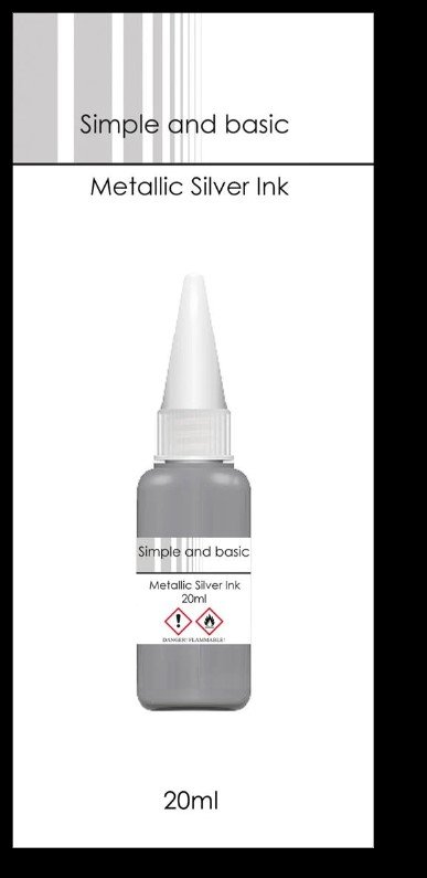 Simple and Basic Metallic Silver Ink Ink SBI 003 - SIimple and Basic ...