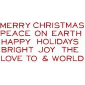 Sizzix-Tim Holtz Thinlits Die - 661601 - Holiday Words 2 Thin