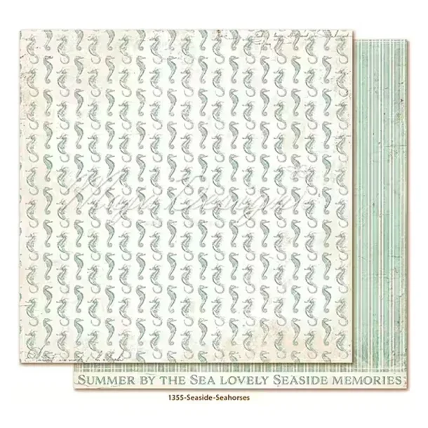 Maja Design Scrapbooking Ark - 1355 - Seaside  - Seahorses