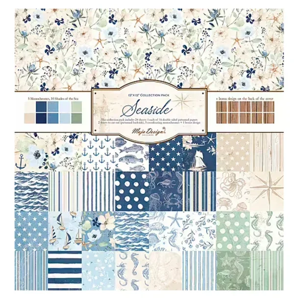 Maja Design Papirblok - Seaside Collection Pack 12x12 