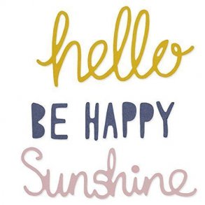 Sizzix Thinlits Die - 660804 - Happiness Phrases set