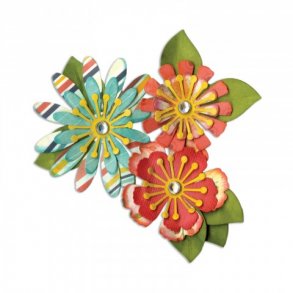 Sizzix Thinlits Die - 661097 - Mix & Match flowers