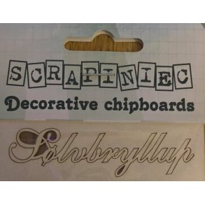 Scrapiniec Chipboards - SLVBRYLLUP