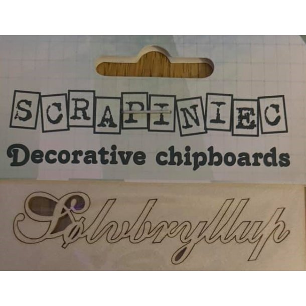 Scrapiniec Chipboards - SLVBRYLLUP