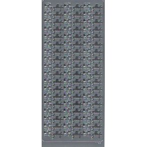 Stickers 7022 - Bryllup - S�lv