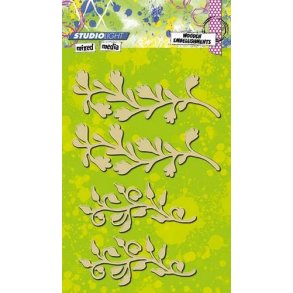 Studio Light Tr Pynt Mixed Media nr.02 WOODMM02