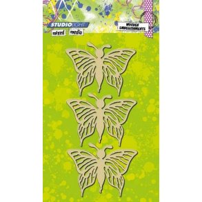 Studio Light Tr Pynt Mixed Media nr.04 WOODMM04