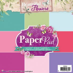 STUDIO LIGHT PAPER PAD 15X15CM 36 ARK PPBF34