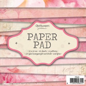 STUDIO LIGHT PAPER PAD 15X15CM 36 ARK PPSL35