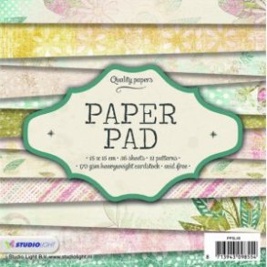 STUDIO LIGHT PAPER PAD 15X15CM 36 ARK PPSL48