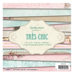 STUDIO LIGHT PAPER PAD 15X15CM 36 ARK PPTC18