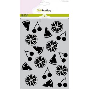 CraftEmotions Mask stencil 1278 - Summer Fun - fruit - A5