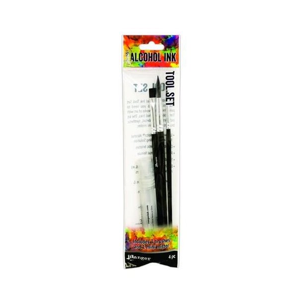 Ranger/Tim Holt - Alcohol Ink Tool Set - 3 Synth Brushes &amp; Mini Mister - TAC58779