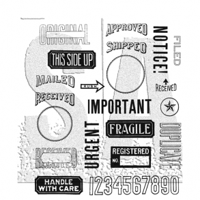 SA / Tim Holtz Cling Stamp - CMS339 - Mail Art