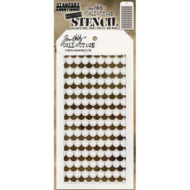 Tim Holtz Layered Stencil Shifter Scallop THS128