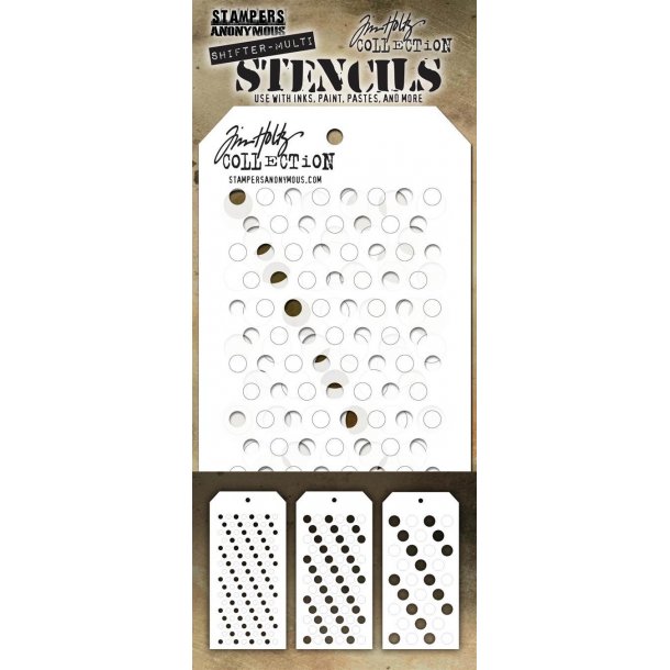 TIM HOLTZ SHIFTER MULTI DOTS-STENCILS TH-SM01