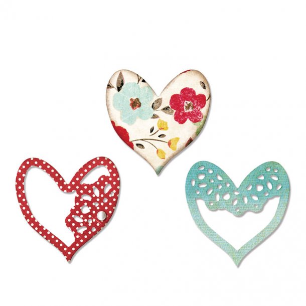 Sizzix Thinlits Die - 658916 - Alluring Hearts 