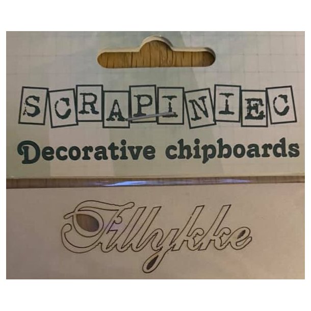 Scrapiniec Chipboards - TILLYKKE