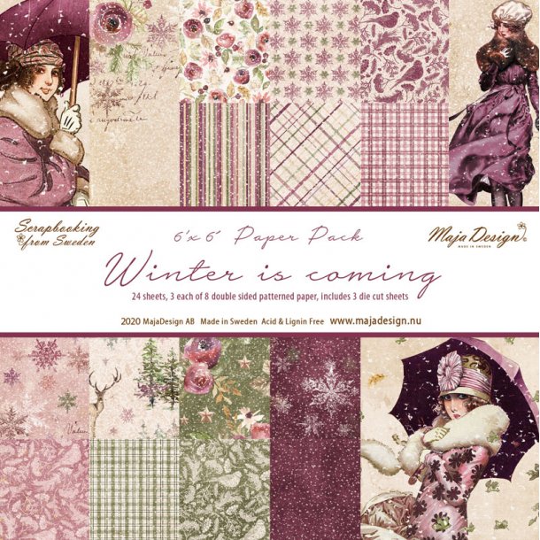 Maja Design Papirblok - Winter is coming - 6x6