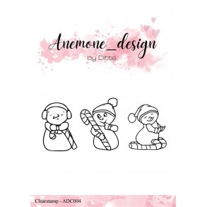 Anemone_design Clearstamp ADC004 - Candy Snowmen