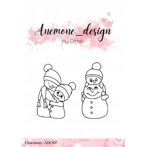 Anemone_design Clearstamp ADC007 - The Snowman Family