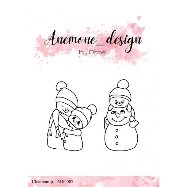 Anemone_design Clearstamp ADC007 - The Snowman Family