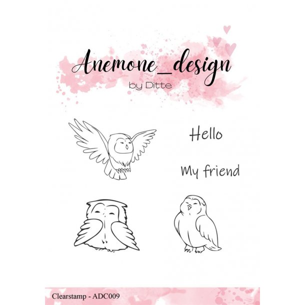 Anemone_design Clearstamp ADC009 - Owls